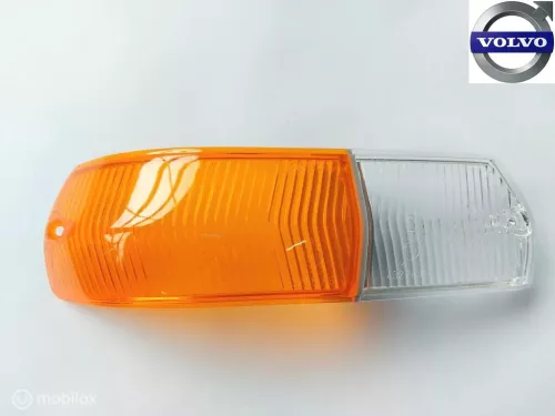 Knipperlichtglas rechts voor. Volvo 164 1212731 Oranje Wit