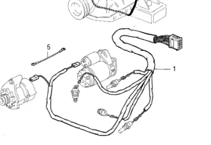 Kabelboom motor Volvo 240 diesel 9139238