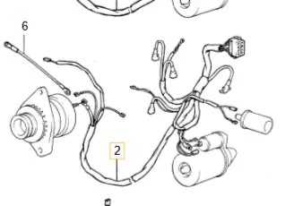 Kabelboom motor Volvo 240 242 244 245 3523908