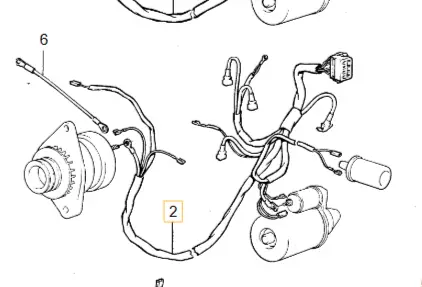 Kabelboom motor Volvo 240 242 244 245 3515394 B19ET B21ET